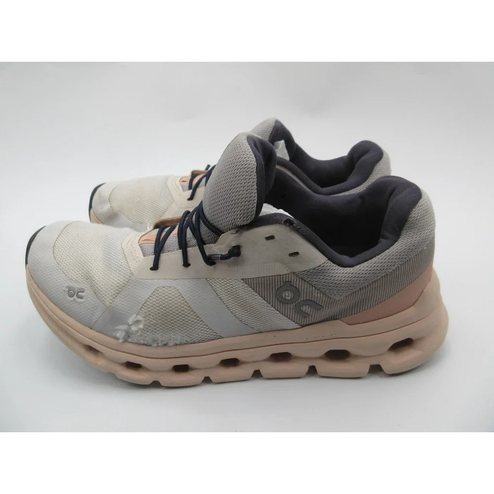 On CloudRunning Shoes Womens Size 8 Beige Gray CloudTec Sneakers 46.98078